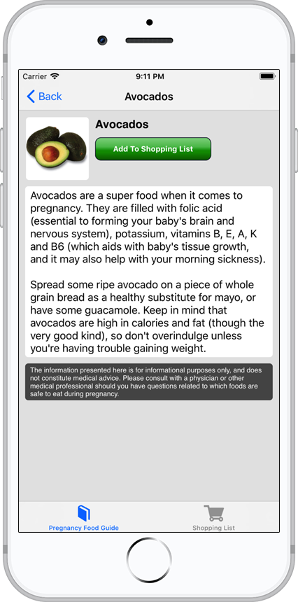 Pregnancy Food Guide